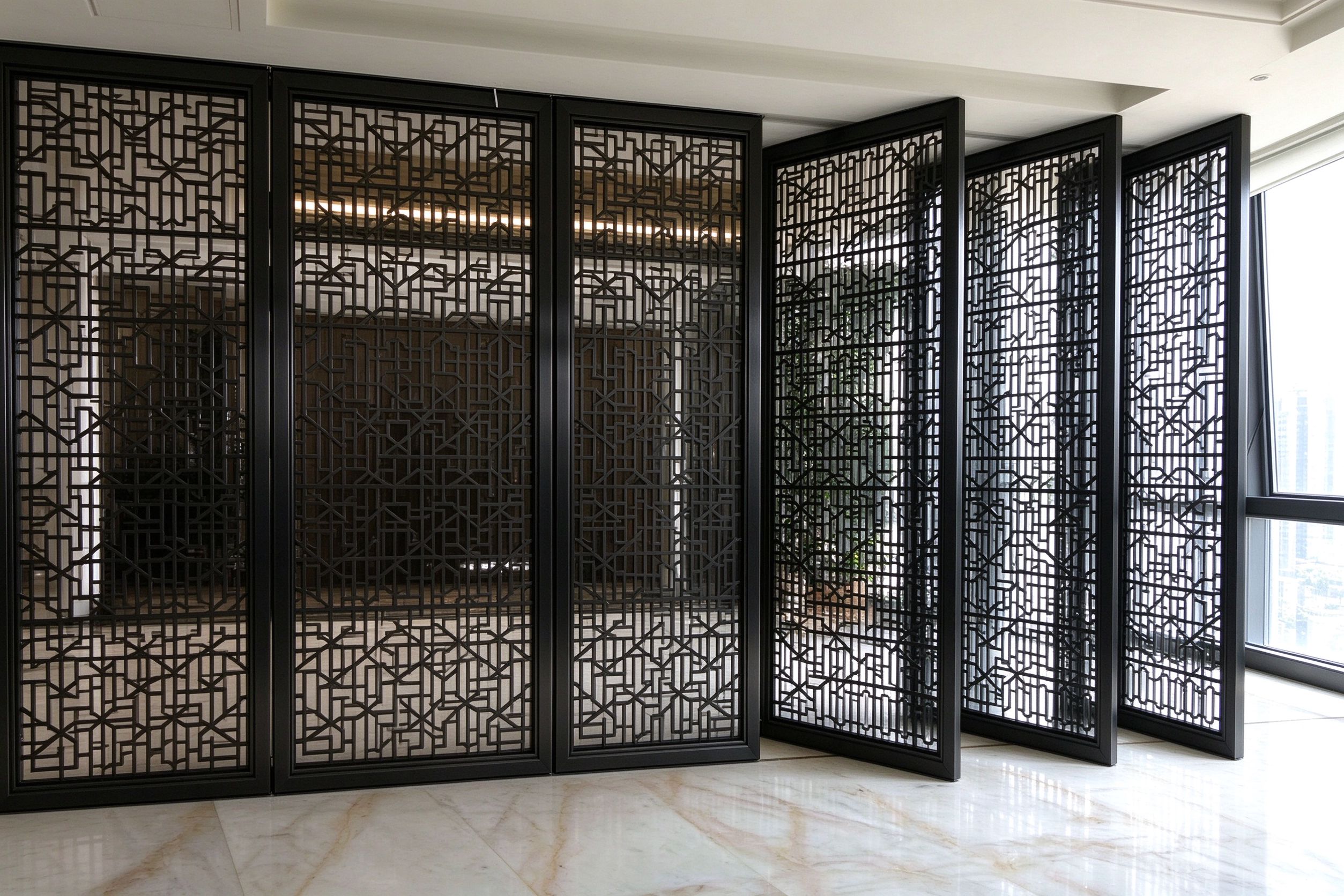 Black titanium screens