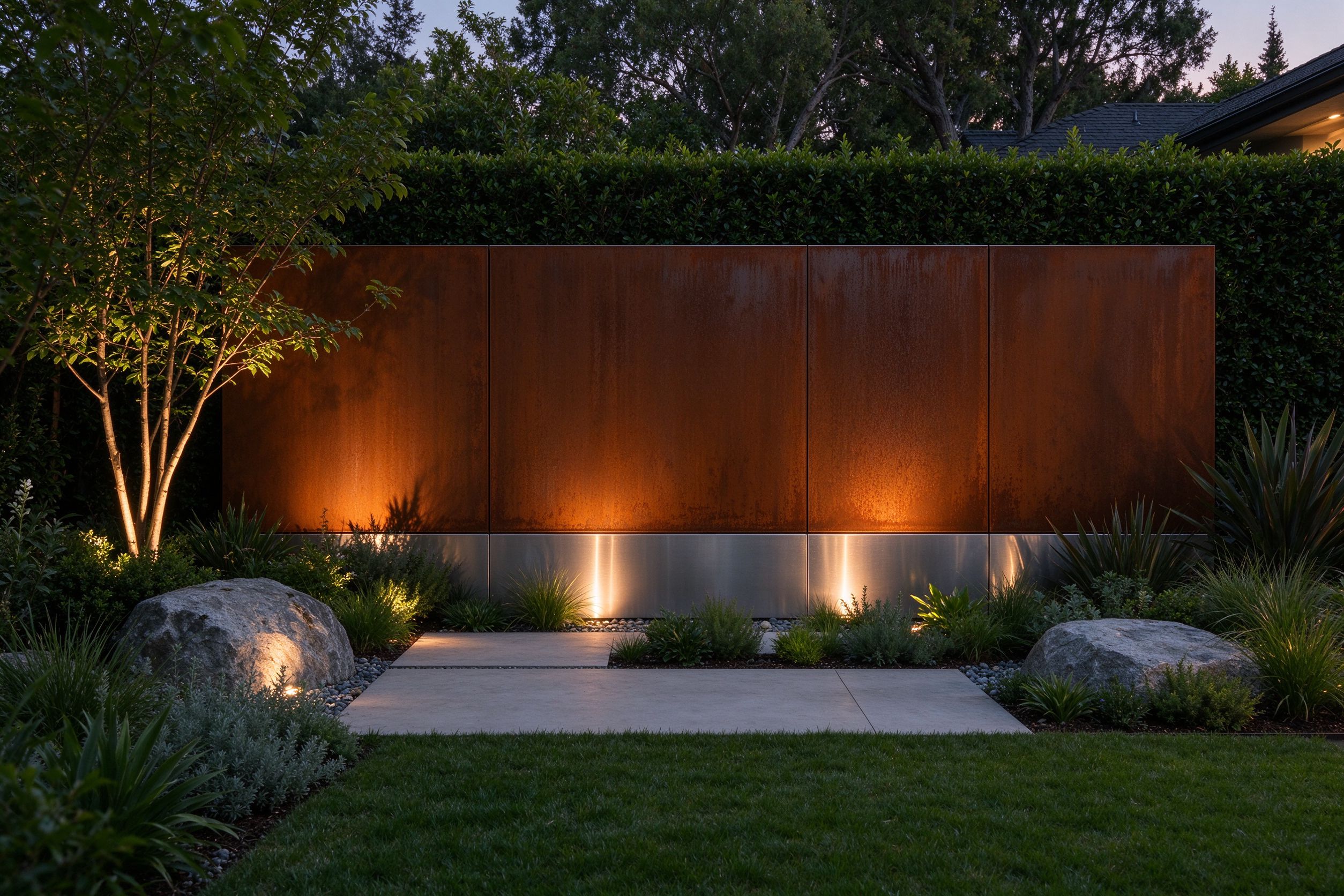 Corten Steel Wall