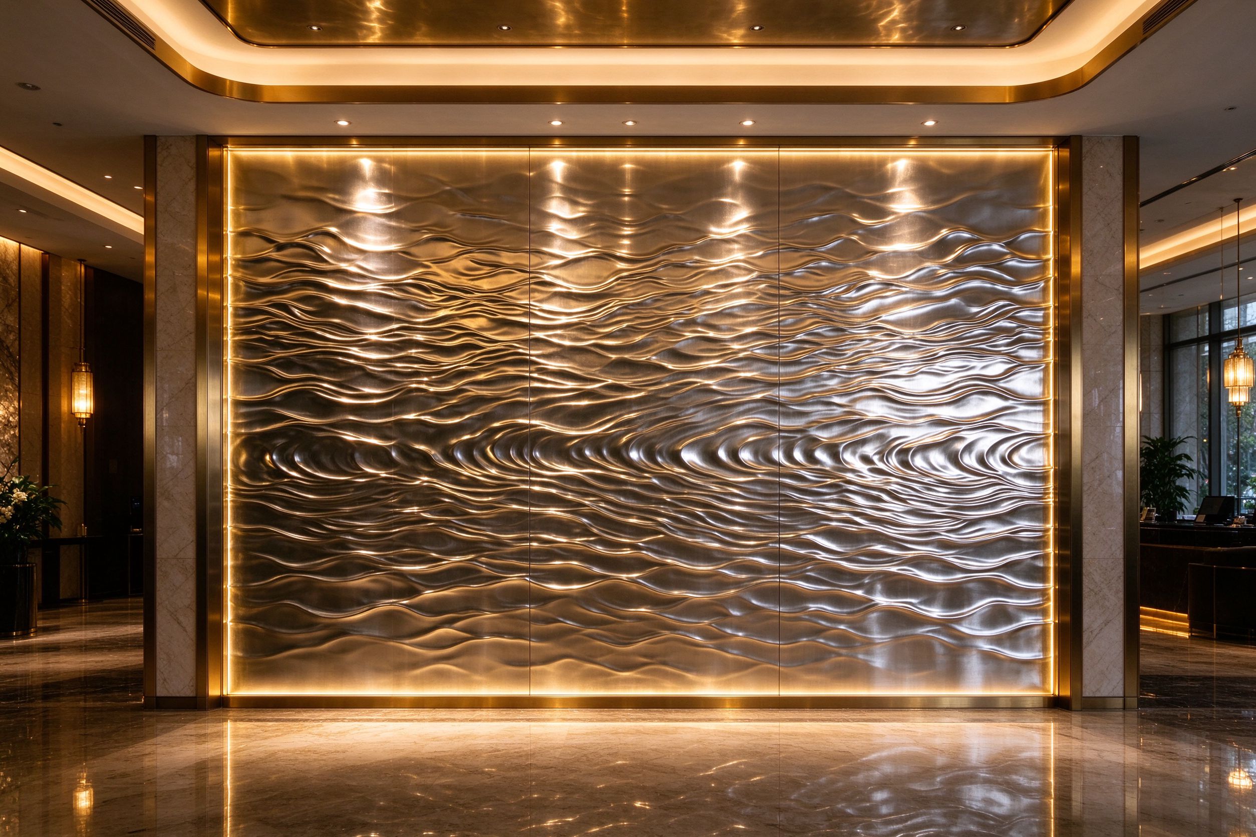 Water Ripple Feature Wall