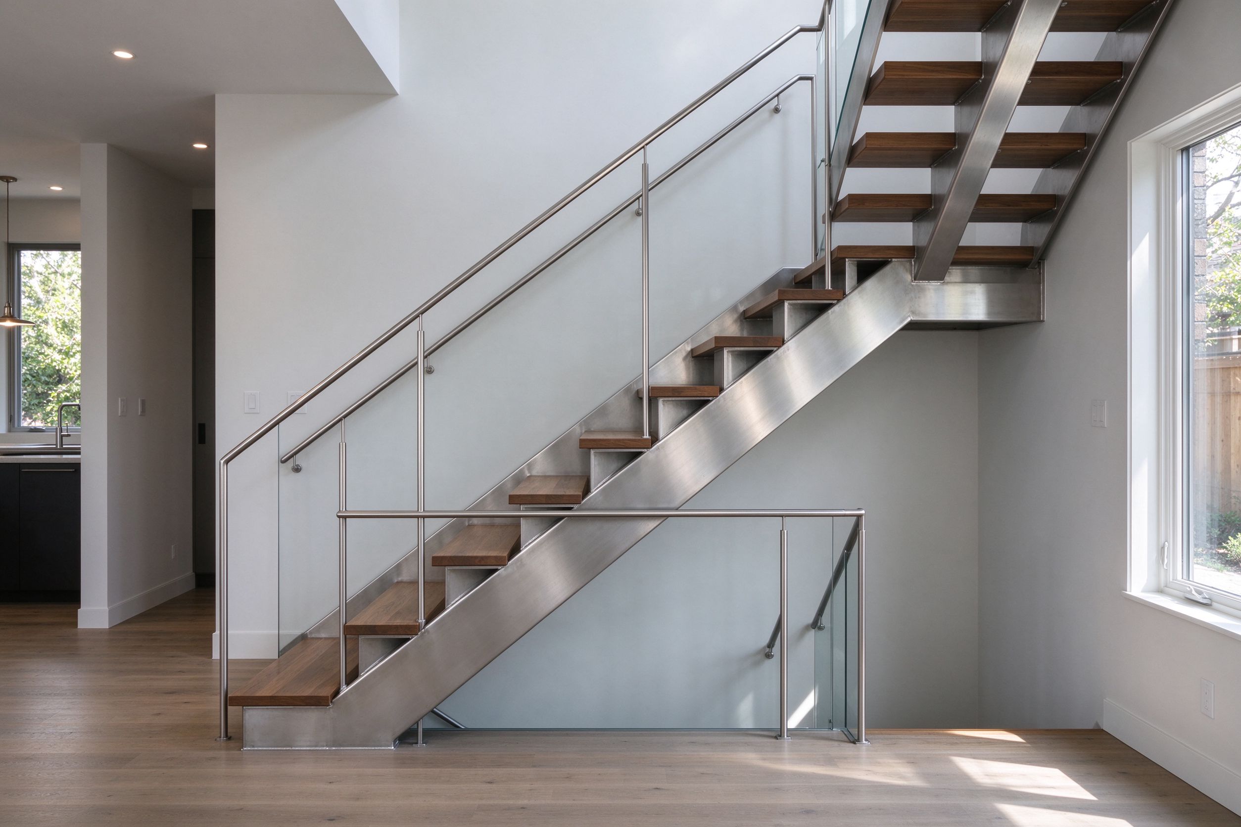 Wood & Steel Stair