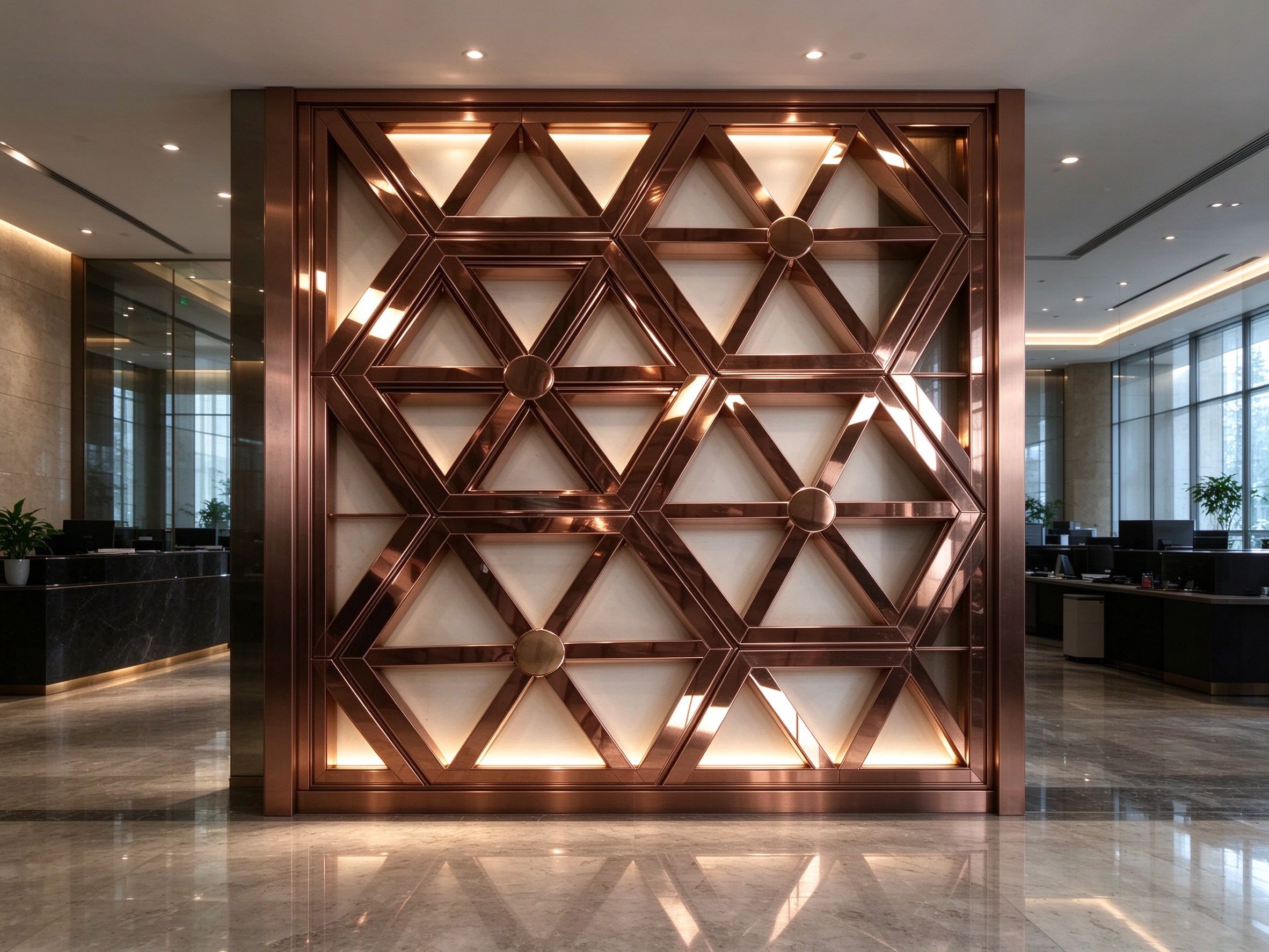 Hexagon Geometric Screen
