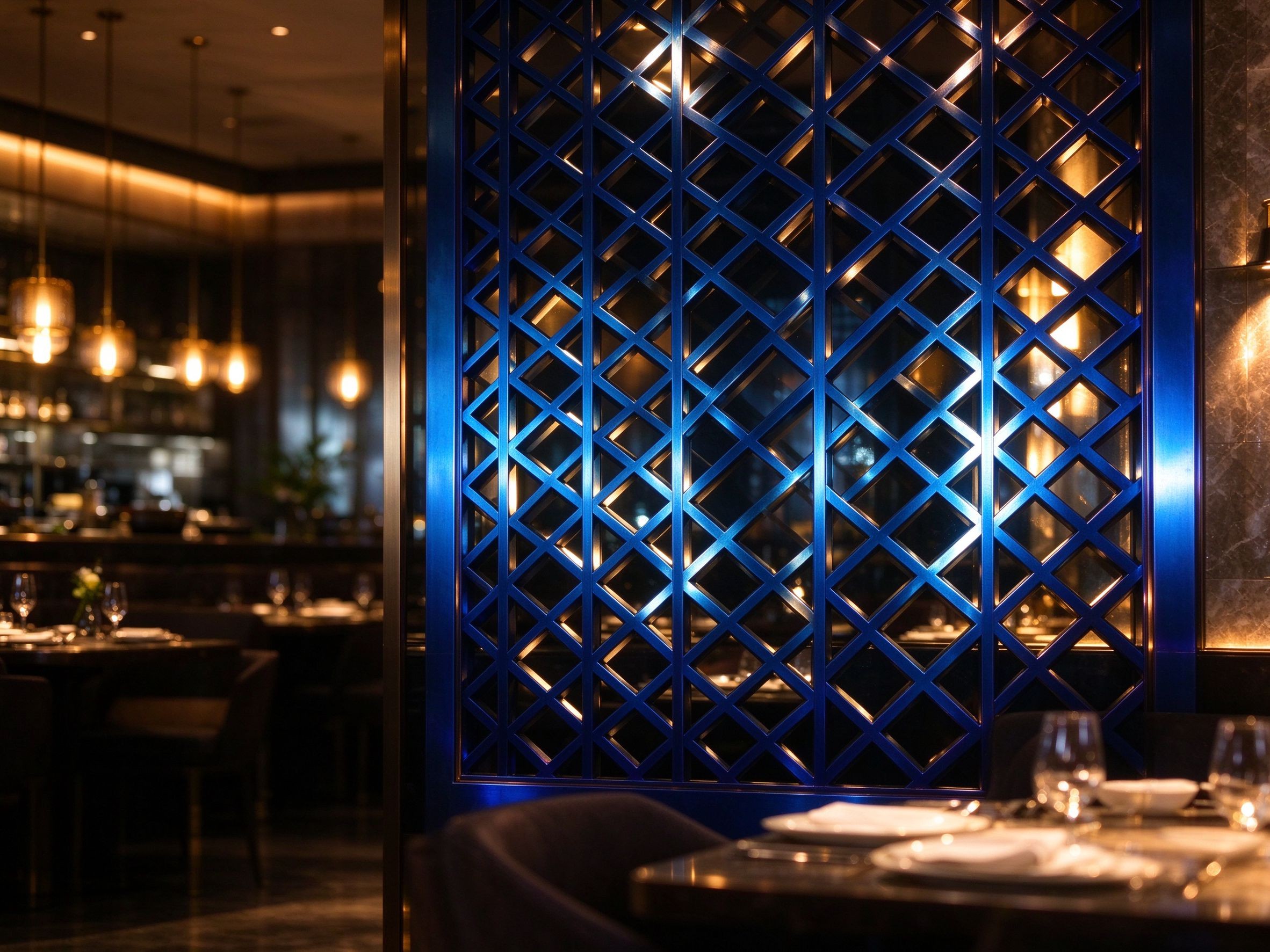 Sapphire Blue Lattice