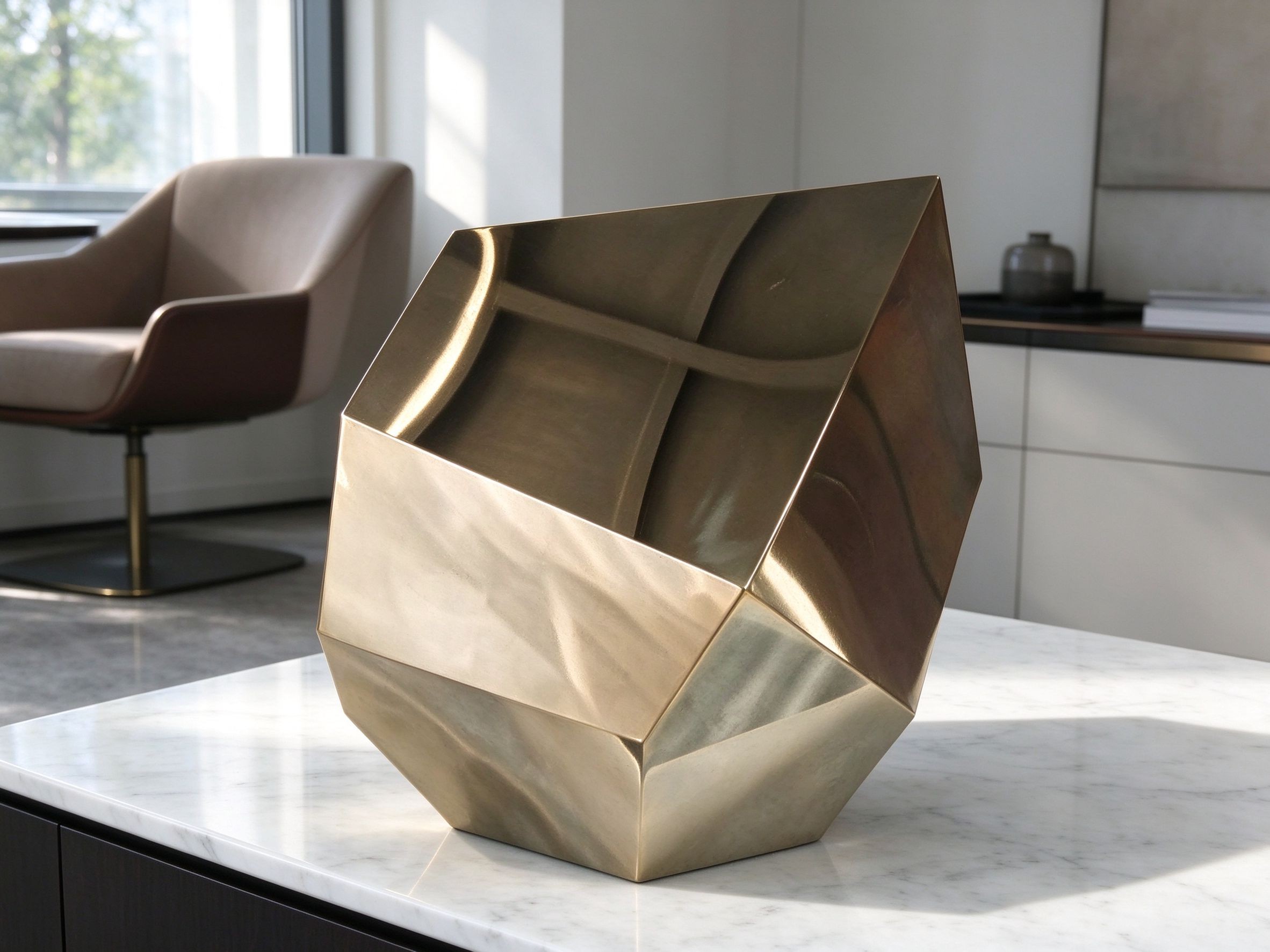 Faceted Geometric Stone