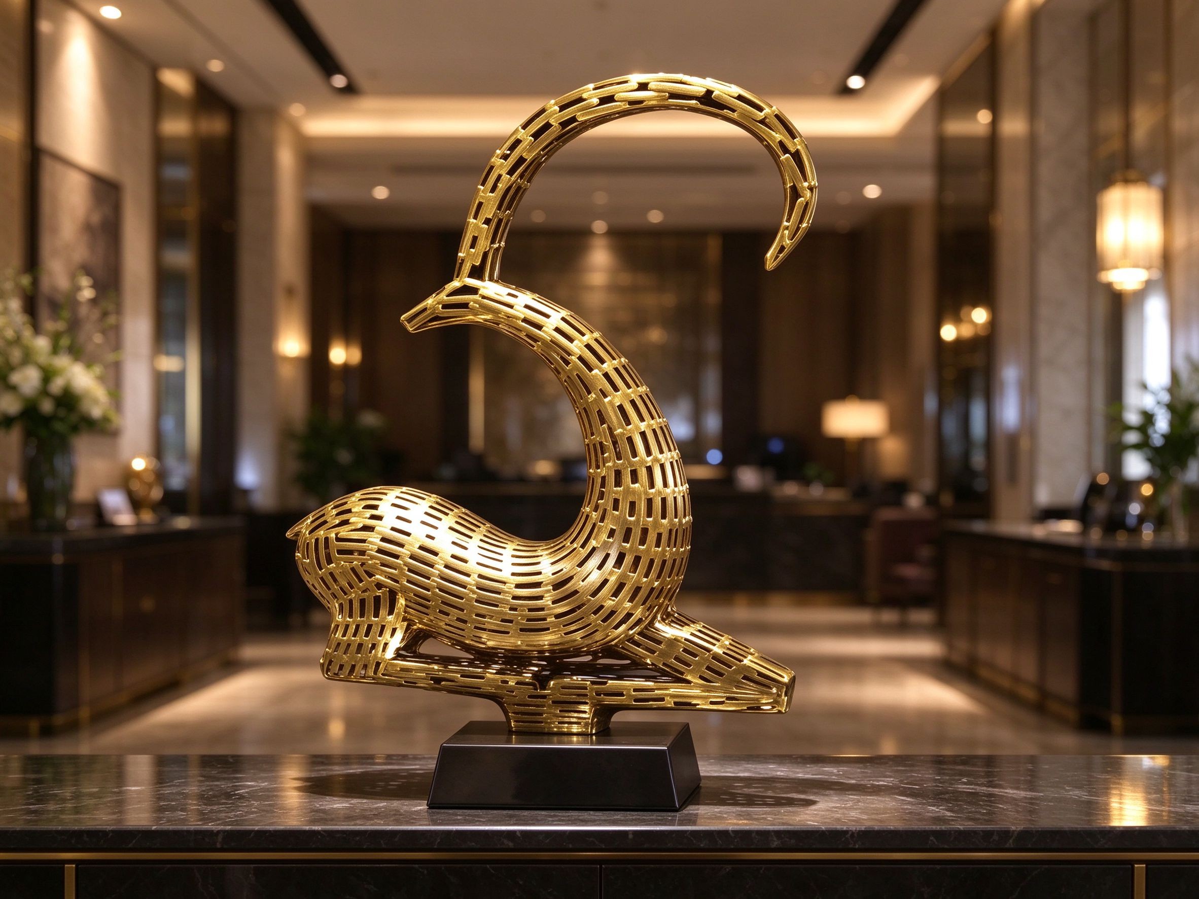 Woven Gold Ibex